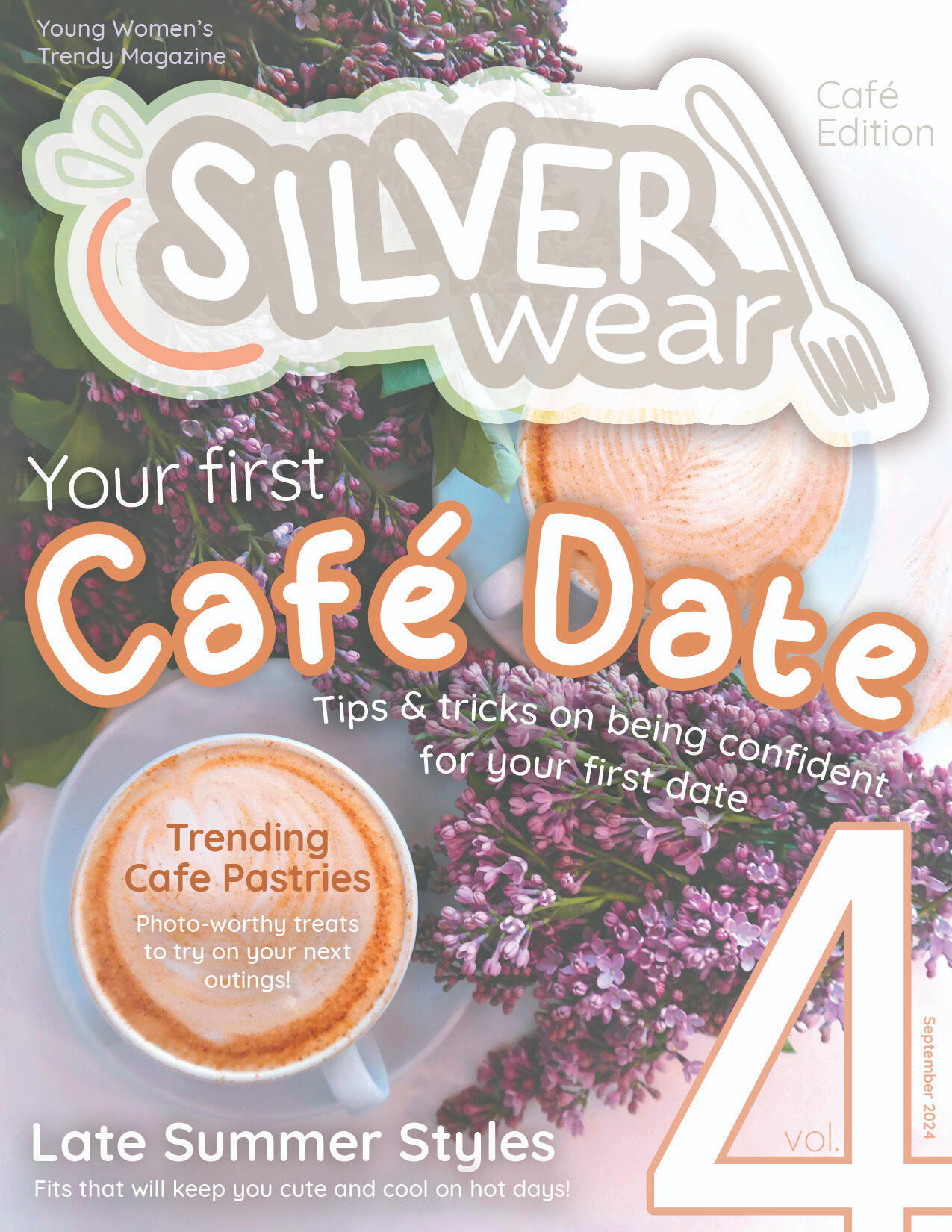 Mock magazine cover and spread catering to young women with a softer fashion style. The masthead is intended to be a play on words, indicating the two main topics of the magazine. Mock magazine cover and spread catering to young women with a softer fashion style. The masthead is intended to be a play on words, indicating the two main topics of the magazine.